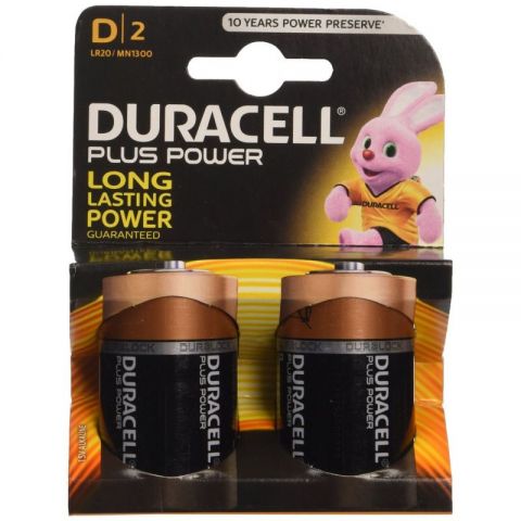 PILA DURACELL plus LR20 D morada *