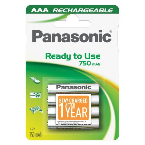 PILA RECARGABLE AAA LR03 750mAh Panasonic *