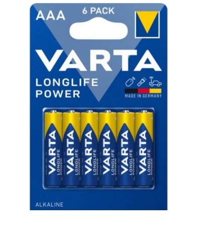 PILA VARTA AAA LR03  LONG LIFE POWER x6 *