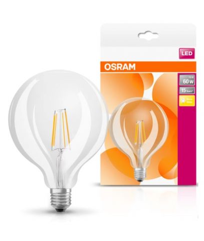 GLOBO LED 125mm FILAMENTO CLARO 6,5w 827 OSRAM