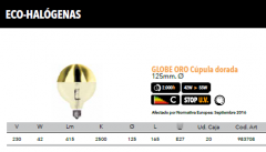 GLOBO ECO HALOG. 125mm 42w 