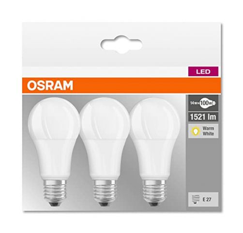 caja 3x STANDARD LED OSRAM 13w 827