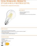 STANDARD LED OSRAM STAR CLARA 4w 827 *