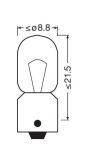 LAMP. EMERGENCIA 24v 4w BA9S OSRAM T4W 3930