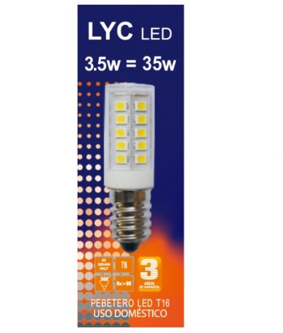 TUBULAR LED 16X54 3,5w E-14 827 LYC LED *