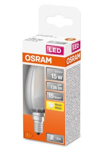 VELA LED OSRAM STAR MATE 1,5w E-14 827 *