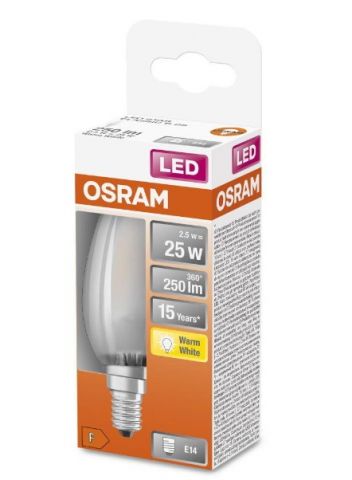 VELA LED OSRAM STAR MATE 2,5w E-14 827 *