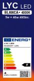 VELA LED 5w E-14 4000K BLUE LINE *