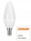 VELA LED 6w E-14 3000K chip OSRAM *