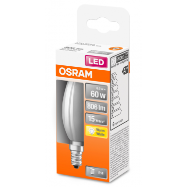 VELA LED OSRAM STAR MATE 5,5w E-14 827 *