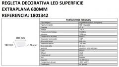 REGLETA LED ancha 47w 840 (600x135x25) *