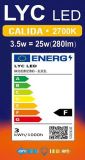 ESFERICA LED 3,5w E-27 2700K BLUE LINE *