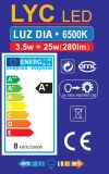 ESFERICA LED 3,5w E-27 6500K BLUE LINE *