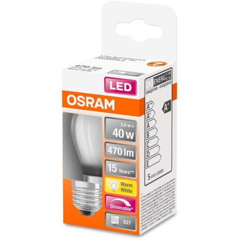 ESFERICA LED OSRAM SUPERSTAR MATE 4,8w E27 827 DIM