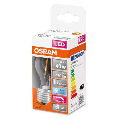 ESFERICA LED OSRAM SUPERSTAR CLARA 5w E-27 840 DIM