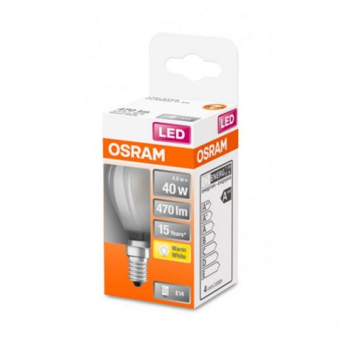 ESFERICA LED OSRAM STAR MATE 4w E-14 827 *