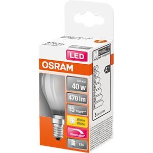 ESFERICA LED OSRAM SUPERS. MATE 4,8w E-14 827 DIM