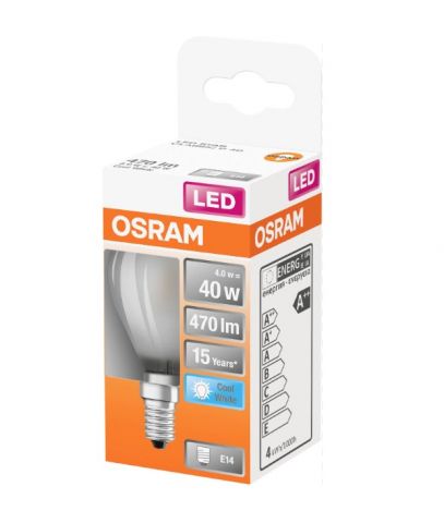 ESFERICA LED OSRAM STAR MATE 4w E-14 840 *