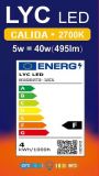 ESFERICA LED 5w E-27 2700K BLUE LINE *