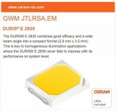 ESFERICA LED 6w E-27 3000K chip OSRAM *