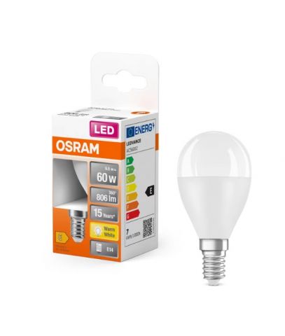 ESFERICA LED STAR 7w E-14 827 OSRAM  * 