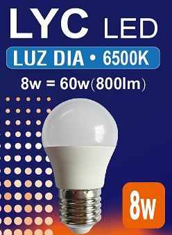 ESFERICA LED 8w E-27 6500K BLUE LINE *