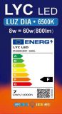 ESFERICA LED 8w E-27 6500K BLUE LINE *