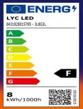 ESFERICA LED 8w E-14 2700K BLUE LINE *