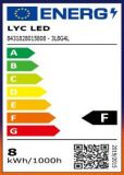 ESFERICA LED 8w E-14 4000K BLUE LINE *