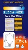 ESFERICA LED 8w E-14 6500K BLUE LINE *