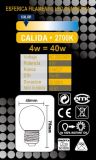 ESFERICA LED FILAMENTO CLARA 4w 2700K E-27 LYC *