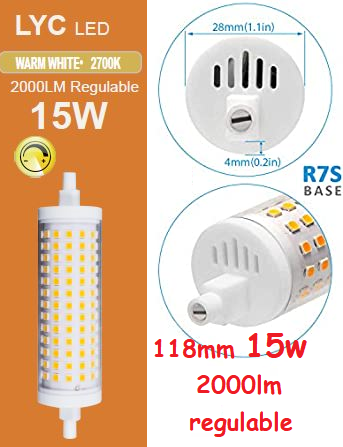 LINEAL LED 118mm 15w 2700K DIM LYC * 