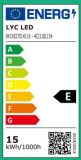 LINEAL LED 118mm 15w 4000K DIM LYC* 