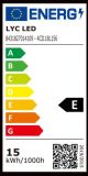 LINEAL LED 118mm 15w 6500K DIM LYC* 