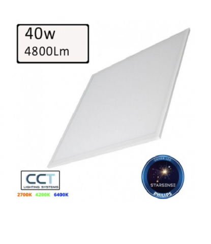 PANTALLA LED 60x60 40w CCT driver Philips