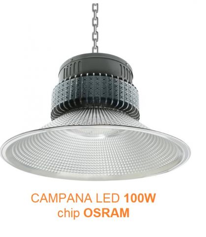 CAMPANA UFO LED 100w 5000K chip OSRAM*