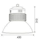 CAMPANA UFO LED 150w 5000K chip OSRAM*