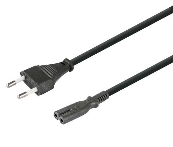 CABLE NEGRO 3m DE RED EUROPA A TIPO 