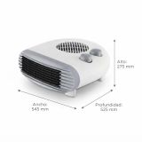 CALEFACTOR HORIZONTAL THULOS BLANCO 2000w 