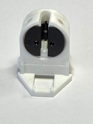 CASQUILLO PARA TUBO T5 AEREO ENGANCHE REGLETA