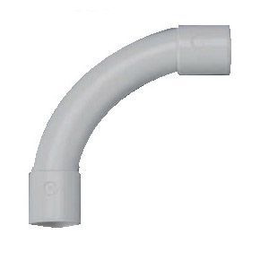 CODO LISO 90º PVC GRIS M16 