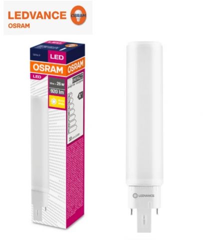 DULUX D/E LED OSRAM 10w (=26w) 830 G24q-3 (4 PIN)