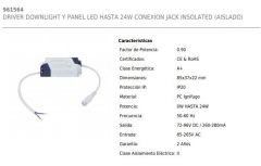 DRIVER LED 280mA 0w - 24w (72-96v) 