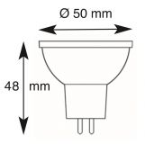 DICROICA LED 12v - 24v 7w 60º 4000K CLAR *