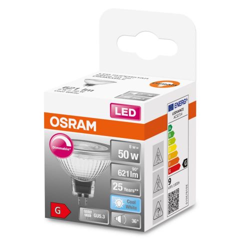 DICROICA LED OSRAM SUPERSTAR 12v 8w 840 DIM *