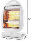 ESTUFA DE CUARZO HALOGENA 2 TUBOS 400/800W 