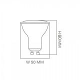 GU10 LED 7w 4000K 120º chip OSRAM *