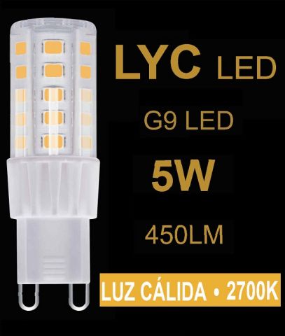 G9 LED 5w 2700K 17x54 LYC LED *