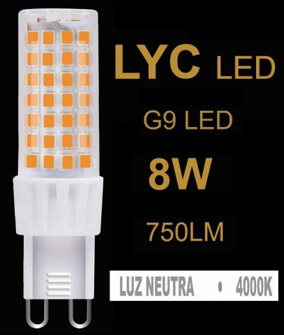 G9 LED 8w 4000K 18x64 LYC LED *