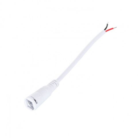 CLAVIJA BLANCA JACK HEMBRA PARA DRIVER / TIRA LED